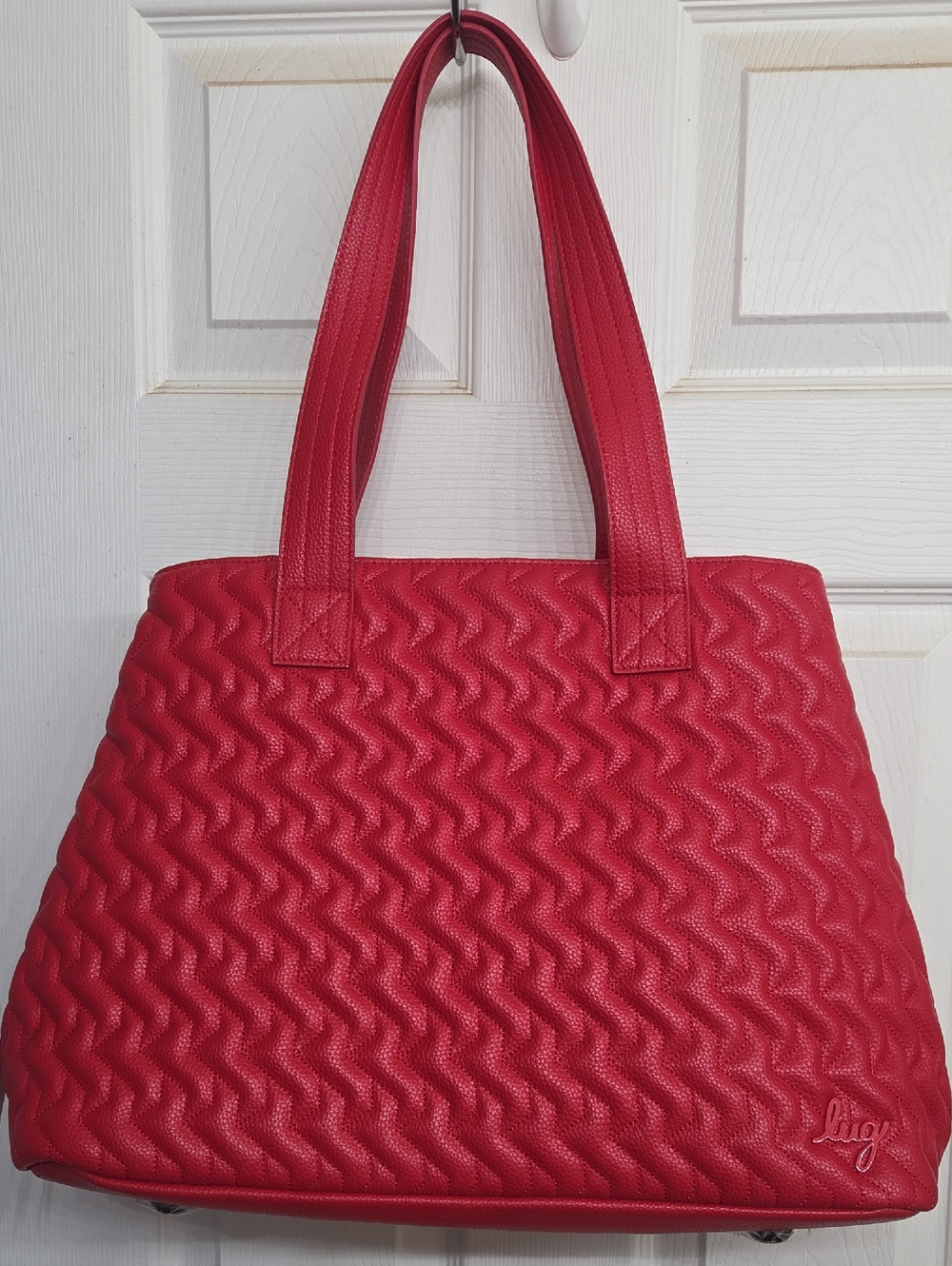 Lug Tempo Classic VL Quilted Carryall Tote Poppy Red
